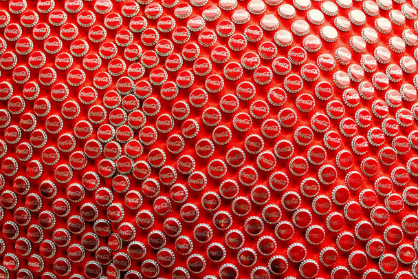 coca cola red cap background - Foto, imagen