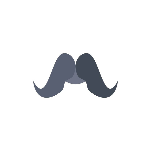 moustache, Hipster, movember, male, men Flat Color Icon Vector - ベクター画像
