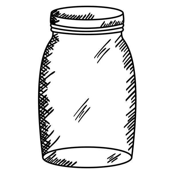 ilustracja słoik masłem projekt Pokrywka wektor szkło - Wektor, obraz