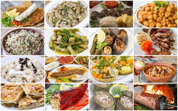 Tradicional deliciosa comida turca collage. Foto concepto de comida
. - Foto, Imagen