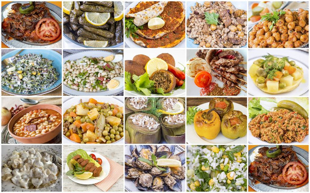 Tradicional deliciosa comida turca collage. Foto concepto de comida
. - Foto, Imagen