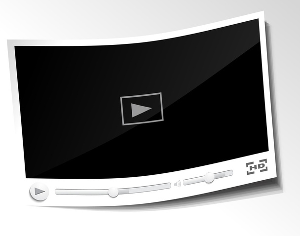 Paper video player - Vector, Image
