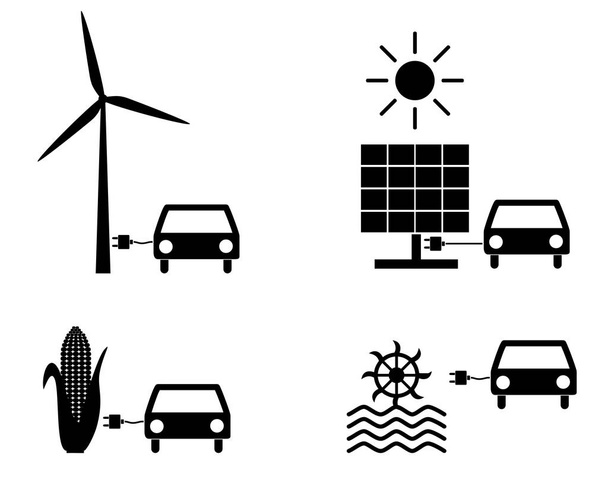 Возобновляемые источники энергии в качестве топлива
 - Вектор,изображение