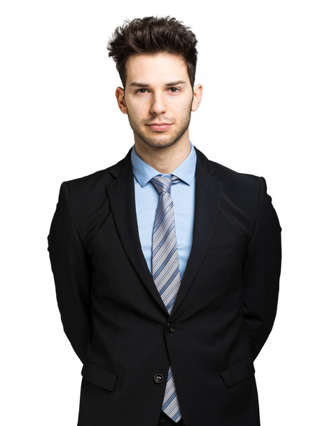 Young manager isolated on white background - Foto, Bild
