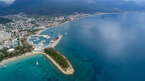 Luftaufnahme von Kemer in Antalya Türkei - Foto, Bild