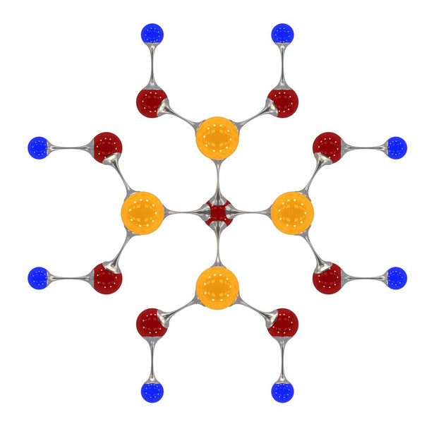 molecule, 3D illustration, 3D rendering - Photo, Image