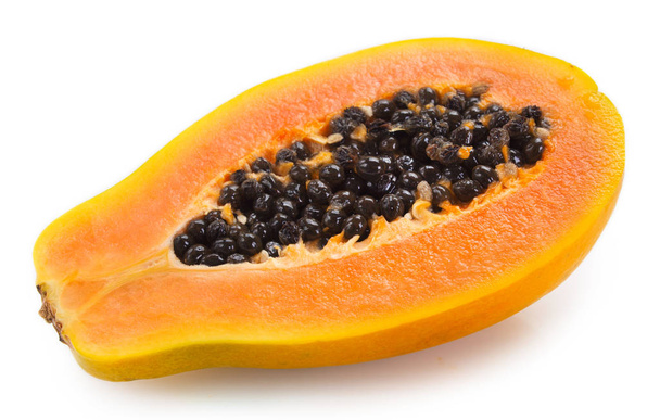 papaia fresca su sfondo bianco - Foto, immagini