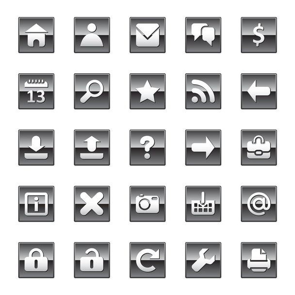 Web icons - Vector, Image