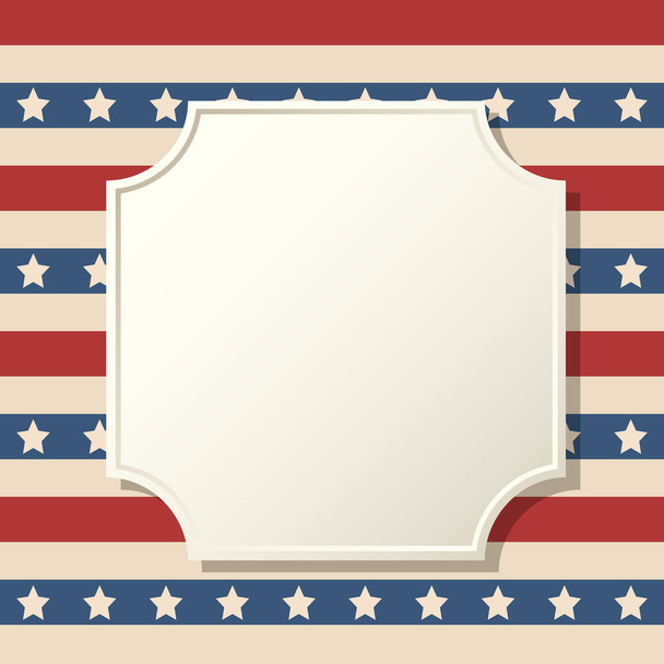 Marco de fondo patriótico estadounidense
 - Vector, Imagen