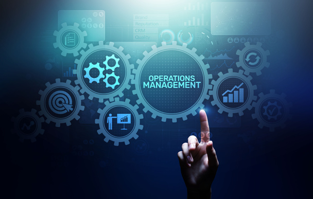İşletme yönetimi iş süreci optimizasyonu endüstriyel teknoloji kavramı. - Fotoğraf, Görsel