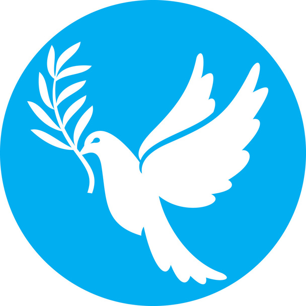 Colombe de la paix (colombe de la paix, symbole de la paix
) - Vecteur, image