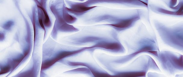 Purple soft silk texture, flatlay background - Foto, Imagen