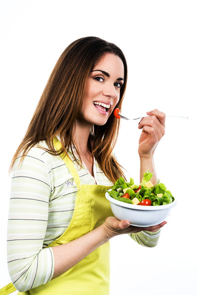 ruoanlaitto ja syöminen vihanneksia
 - Valokuva, kuva