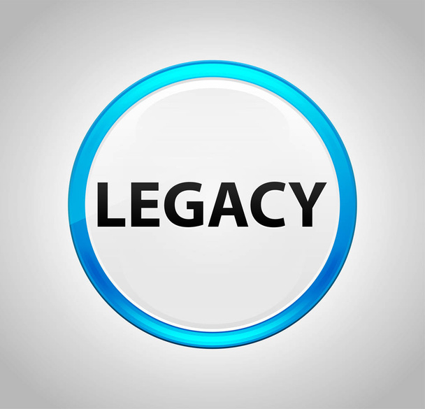 Legacy Round Blue Push Button - Photo, Image