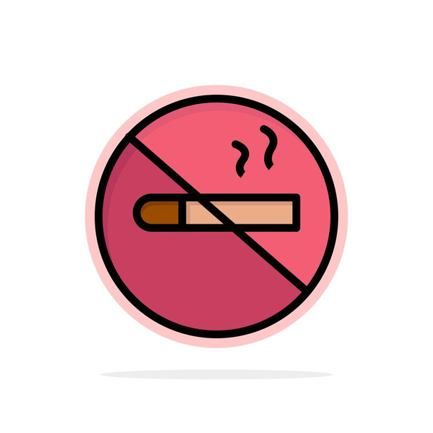Kouření, kouření, cigarety, zdravotní abstraktní kruh - Vektor, obrázek