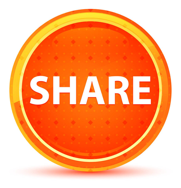 Share Natural Orange Round Button - Photo, Image