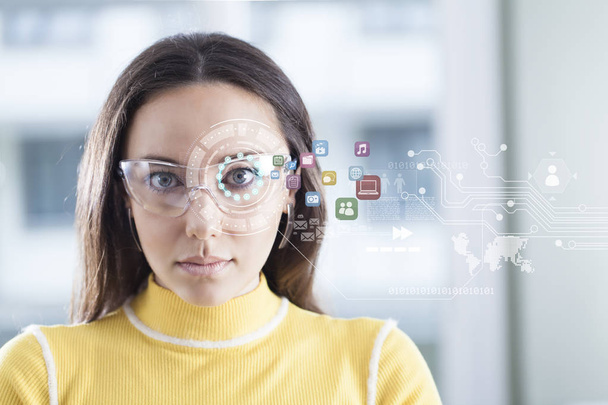 Futuristic smart glasses - Foto, immagini
