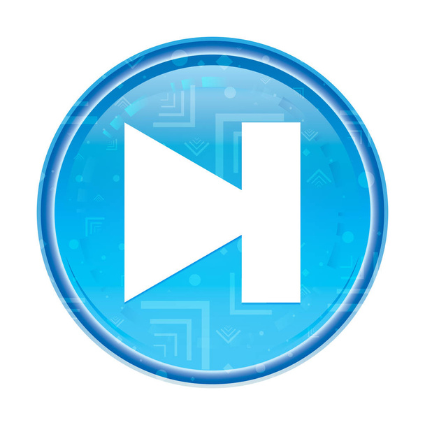 Successivo traccia icona floreale blu pulsante rotondo
 - Foto, immagini