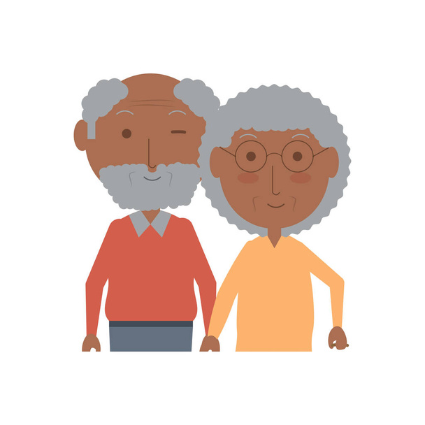 икона пожилой пары
 - Вектор,изображение