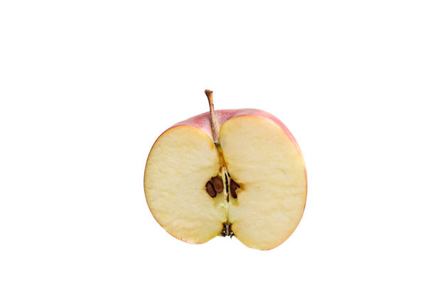 Nahaufnahme eines Teils roter Äpfel - Foto, Bild