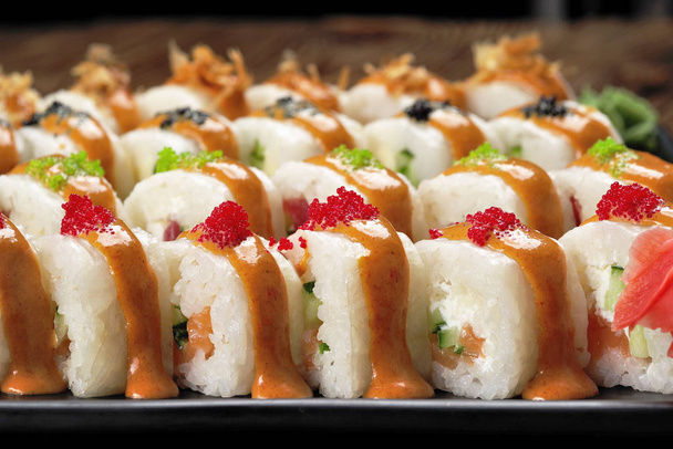 sushi establecido de cerca. - Foto, imagen