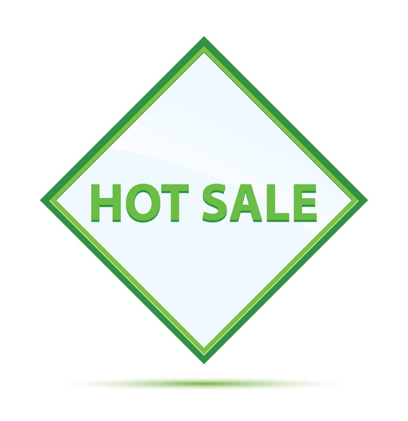 Hot Sale modern abstract green diamond button - Photo, Image