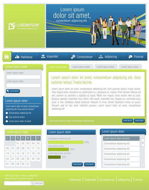 Website with business - Вектор, зображення