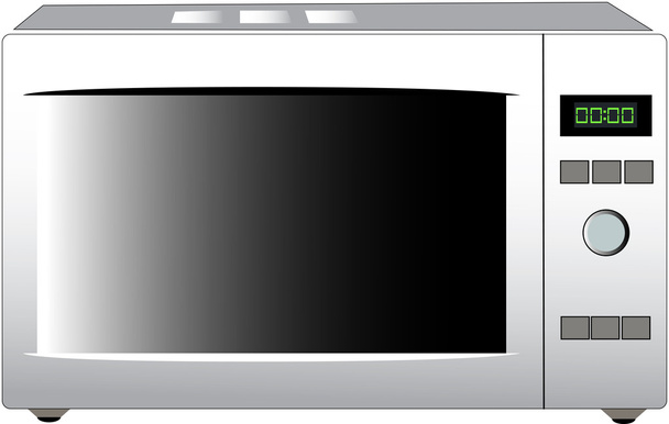 Fogão de microondas moderno
 - Vetor, Imagem