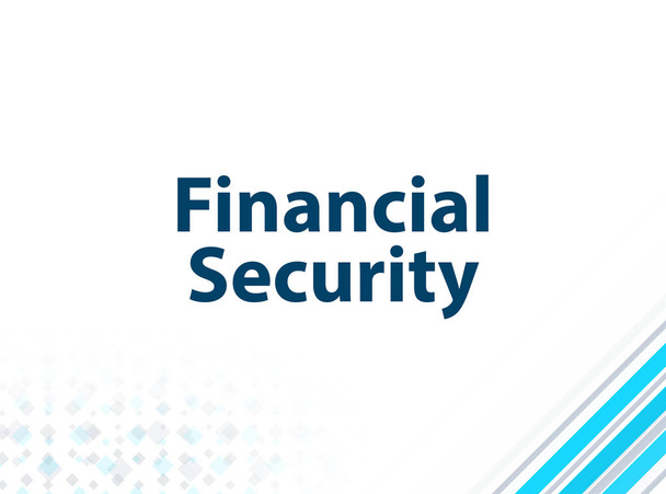 Финансовая безопасность Современный плоский дизайн синий фон
 - Фото, изображение