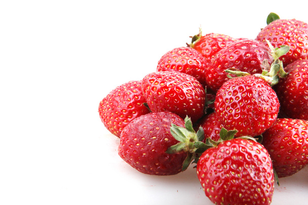 strawberries on a white background - Fotoğraf, Görsel