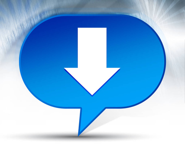 Download icon blue bubble background - Photo, Image