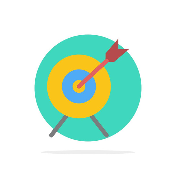 Target, στόχος, αφηρημένο κύκλος φόντο κυκλικό χρώμα εικονίδιο - Διάνυσμα, εικόνα