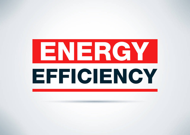 Eficiencia energética Resumen Diseño de fondo plano Ilustración
 - Foto, imagen