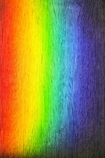 Colores del arco iris en suelos de madera
 - Foto, imagen