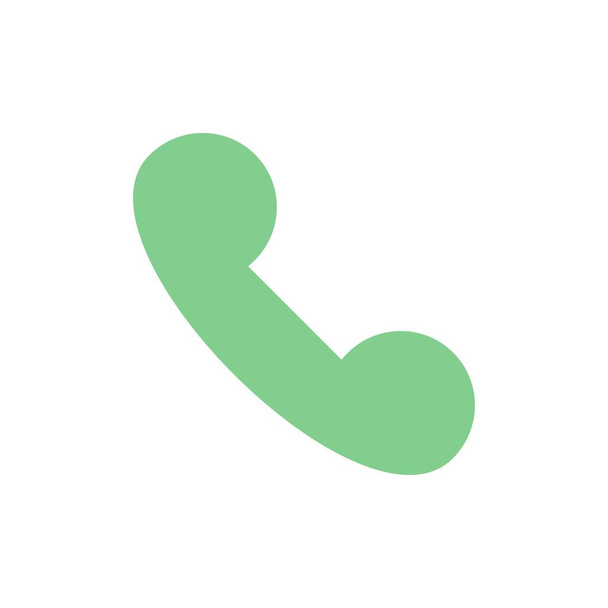Phone, Mobile, Telephone, Call  Flat Color Icon. Vector icon ban - Vector, Image