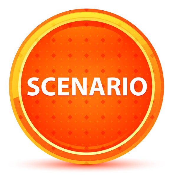 Scenario natuurlijke oranje ronde knop - Foto, afbeelding