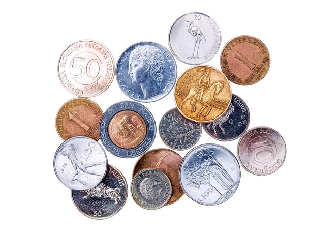 Münzen vor Euro - Foto, Bild