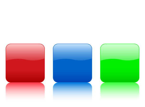 Color rounded square button - Vettoriali, immagini