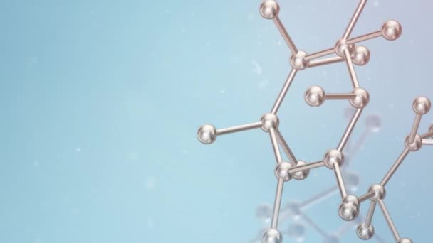 La molécula 3d representación para el contenido de la ciencia
. - Metraje, vídeo