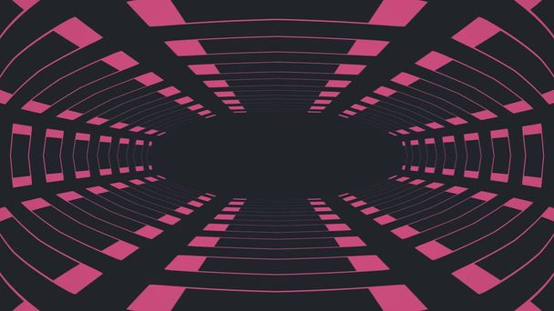 レトロなゲームスタイル無限トンネルイラスト新ヴィンテージカラフルな喜びのストック画像 - 写真・画像