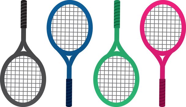 Цвета теннисной ракетки
 - Вектор,изображение