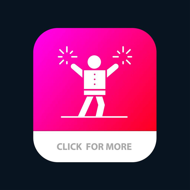 Cheerleader, Cheerleading, Incoraggiare, Fan Mobile App Button. E...
 - Vettoriali, immagini