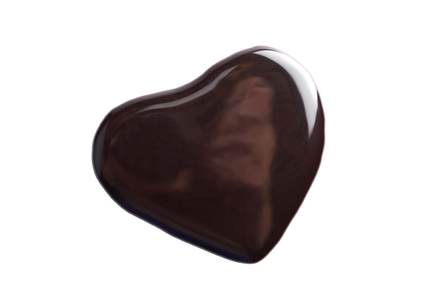 Cioccolato liquido a forma di cuore
 - Foto, immagini