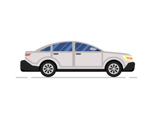 araba, araç web simgesi, vektör illüstrasyon  - Vektör, Görsel