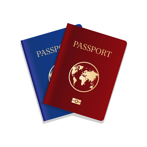 icona dei passaporti, illustrazione vettoriale
  - Vettoriali, immagini