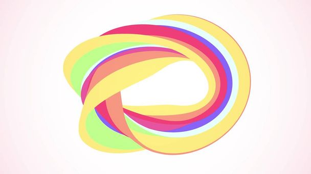 Colores suaves curvado donut candy abstracto forma ilustración fondo nueva calidad universal colorido alegre stock image
 - Foto, Imagen