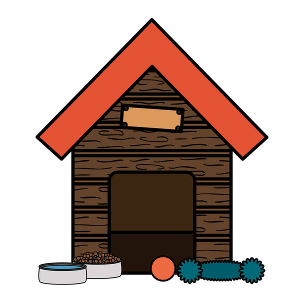 домашній дерев'яний будинок значок Векторний дизайн ілюстрації
 - Вектор, зображення