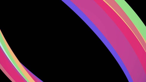 Zachte kleuren platte diagonale frame gebogen Candy lijn abstracte vorm illustratie achtergrond nieuwe kwaliteit universele kleurrijke vreugdevolle stockafbeelding - Foto, afbeelding