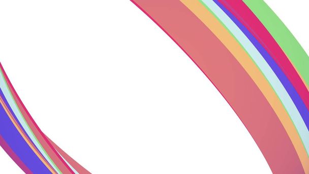 Soft colors flat diagonal frame curved candy line abstract shape illustration background new quality universal colorful joyful stock image - Photo, Image