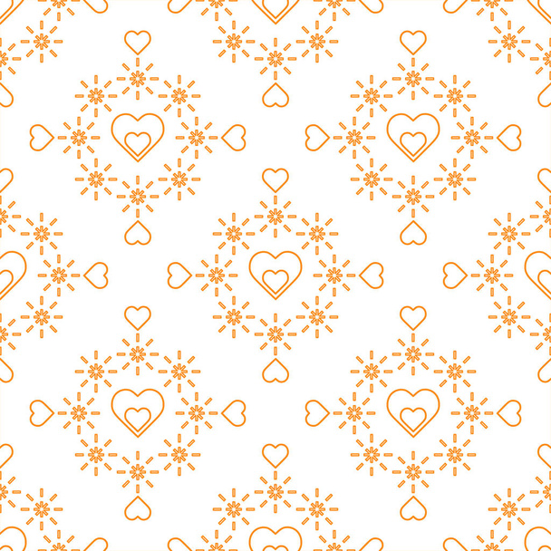 Seamless pattern with hearts. Valentine's Day - ベクター画像